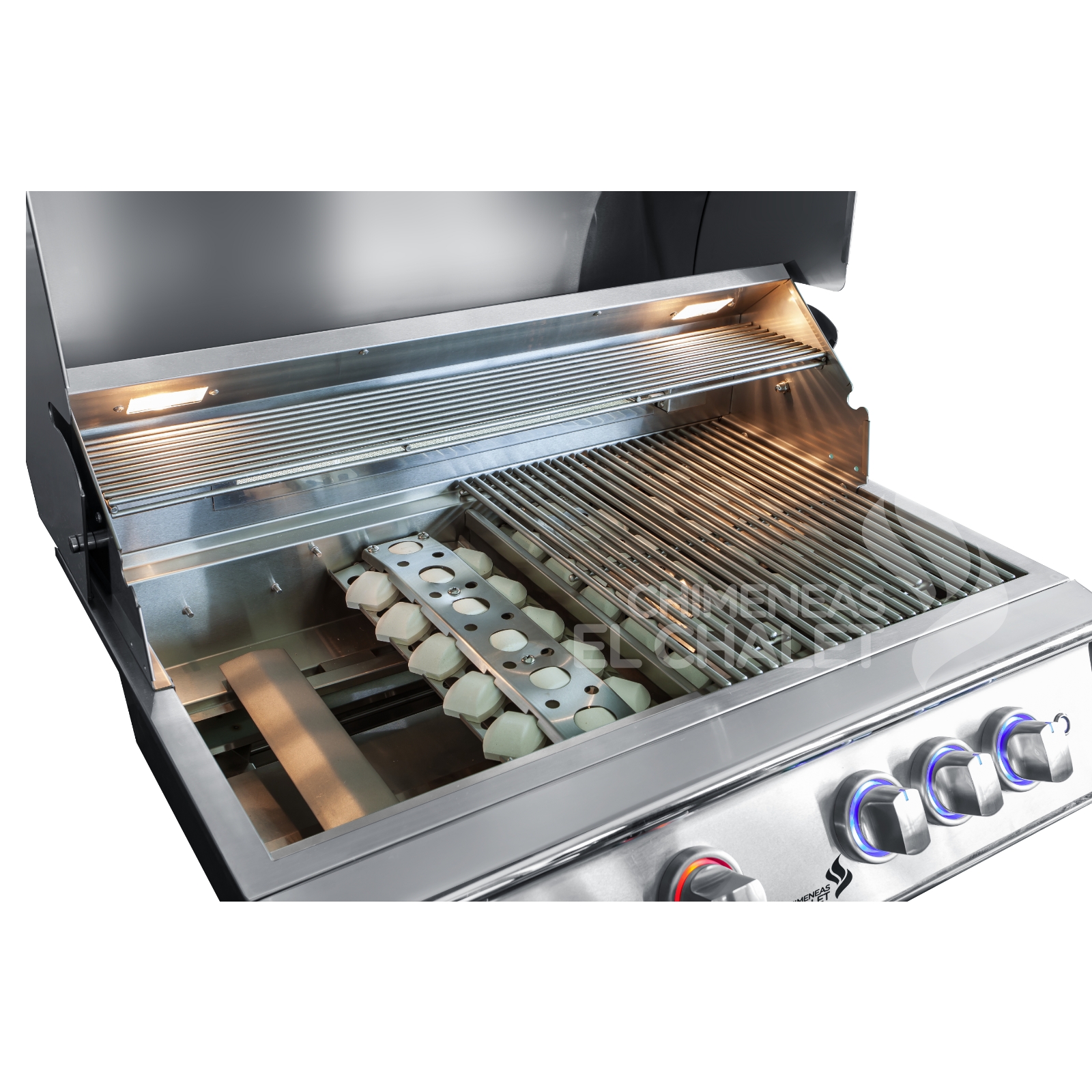 asador bbq de empotrar deluxe 304