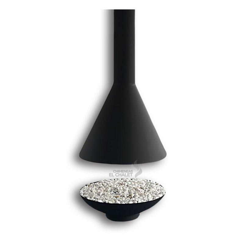 chimenea colgante eko floor en descuento