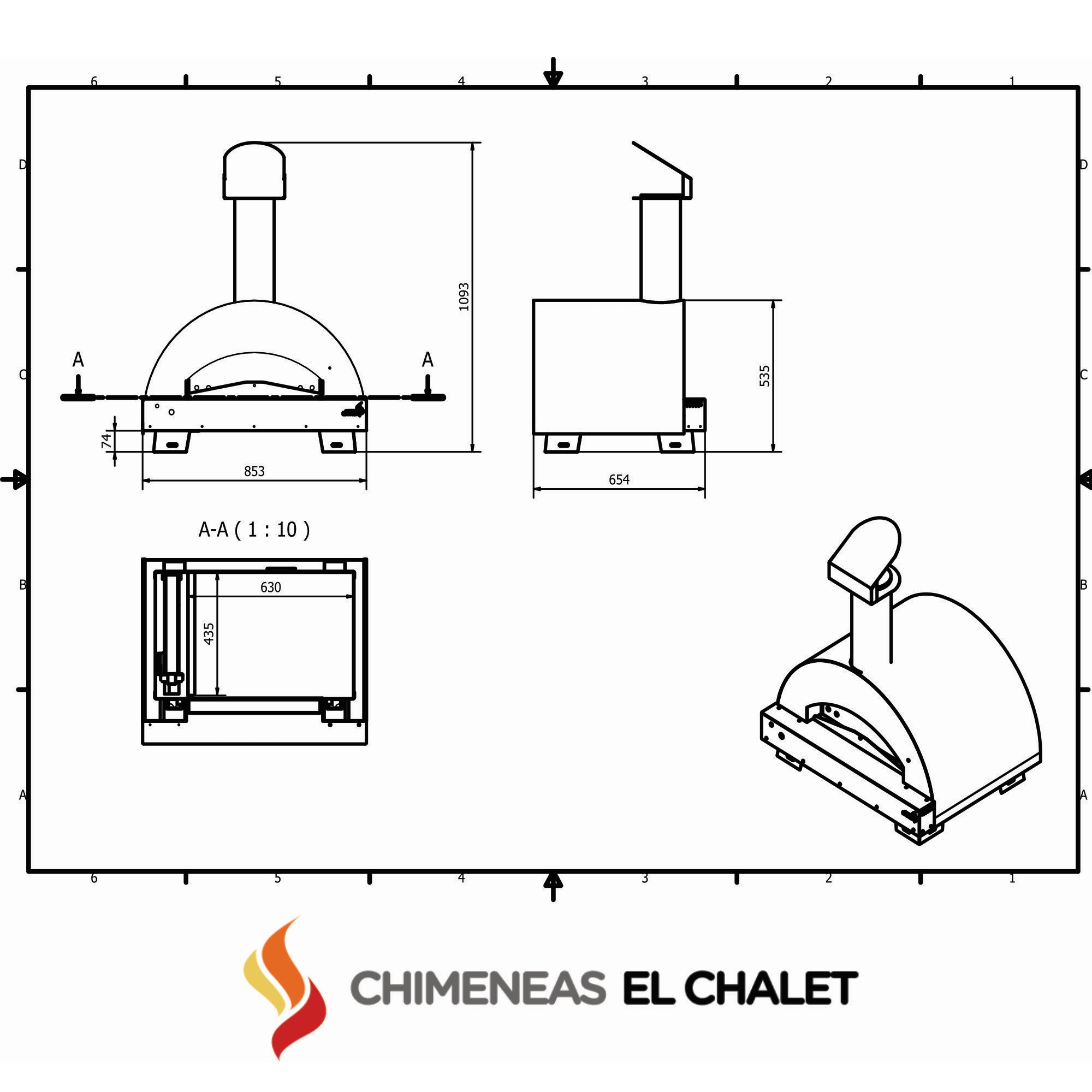 horno de gas para pizza italy