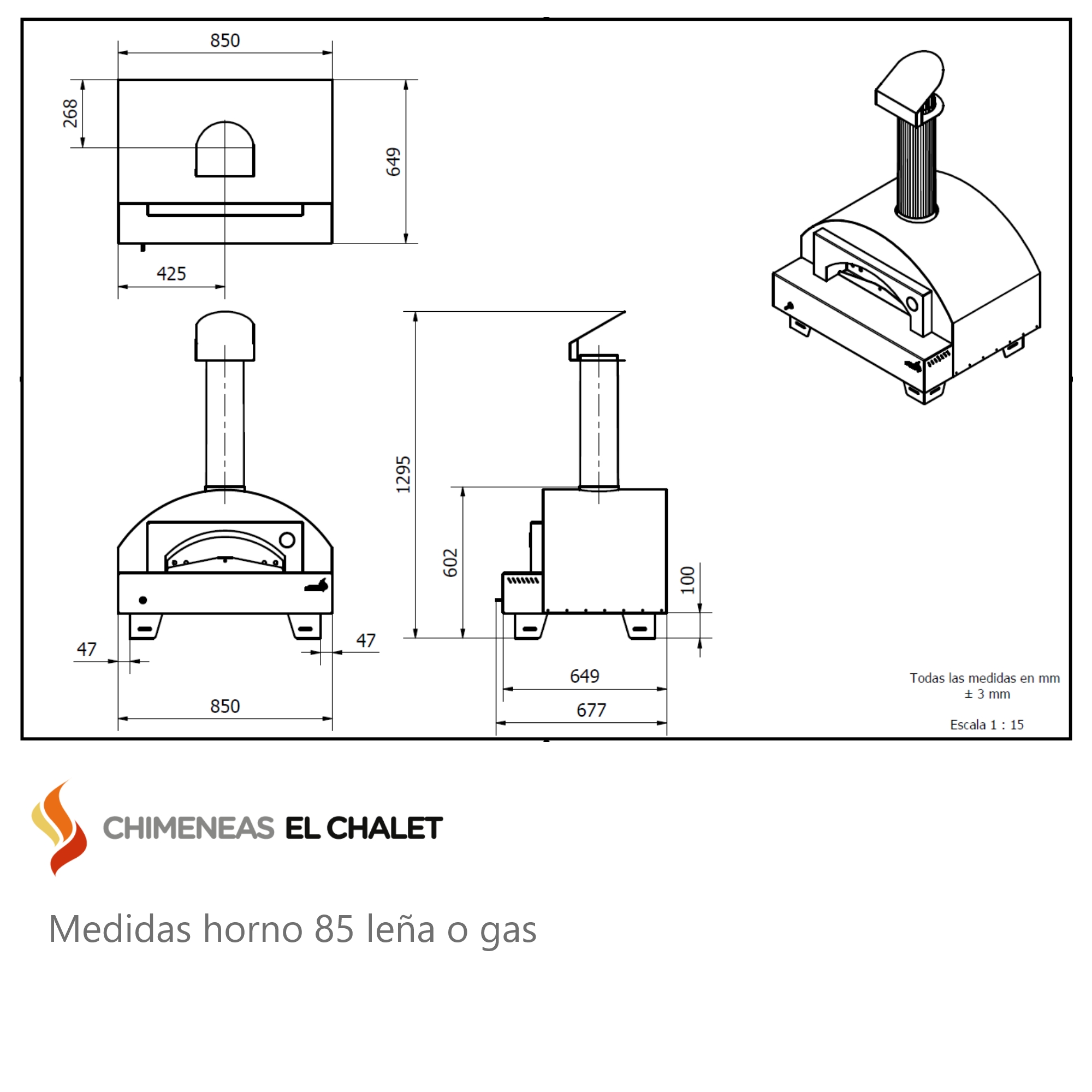 medidas horno gas lena pizza 85 carnes horno artesanal chimeneas el chalet