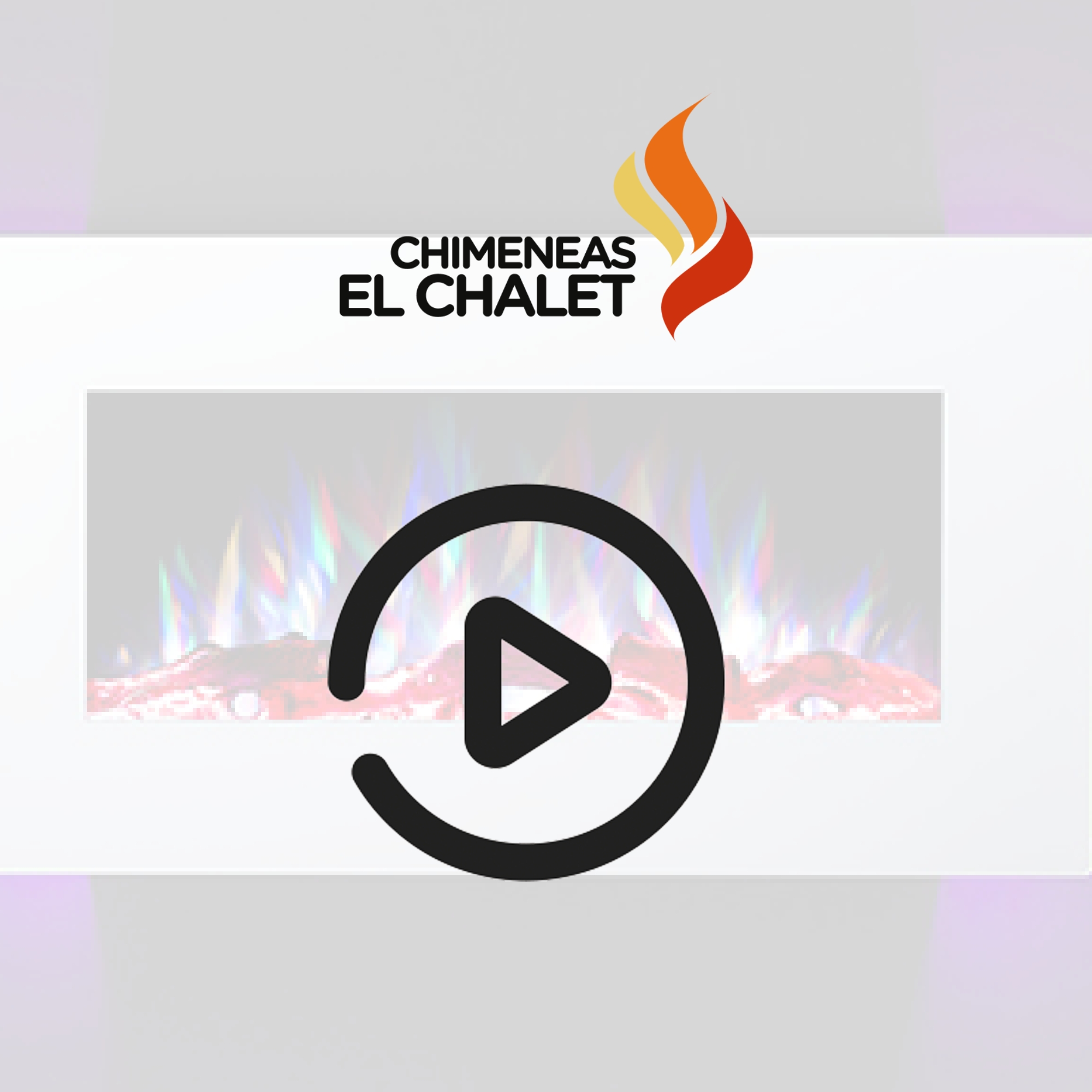 Logotipo y vídeo promocional de Chimeneas El Chalet.